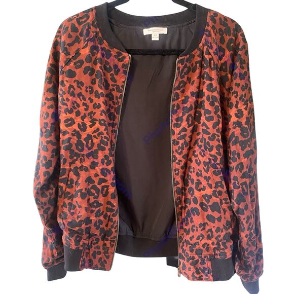 Beach Lunch Lounge Jacket Womens Size Medium Lightweight Casual Bomber Zip Up - Picture 2 of 6